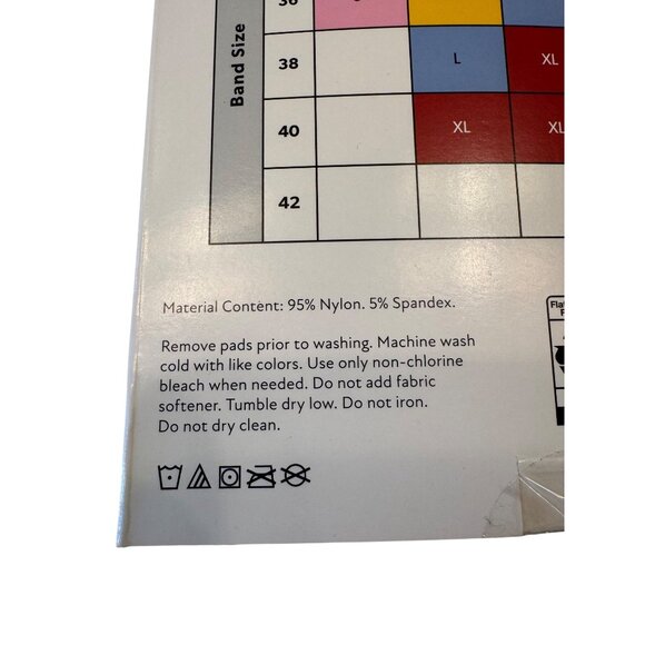 Member Mark XXL RacerBack Sports Bra Medium Support Gray 38DD - 42D NWB - Picture 8 of 8